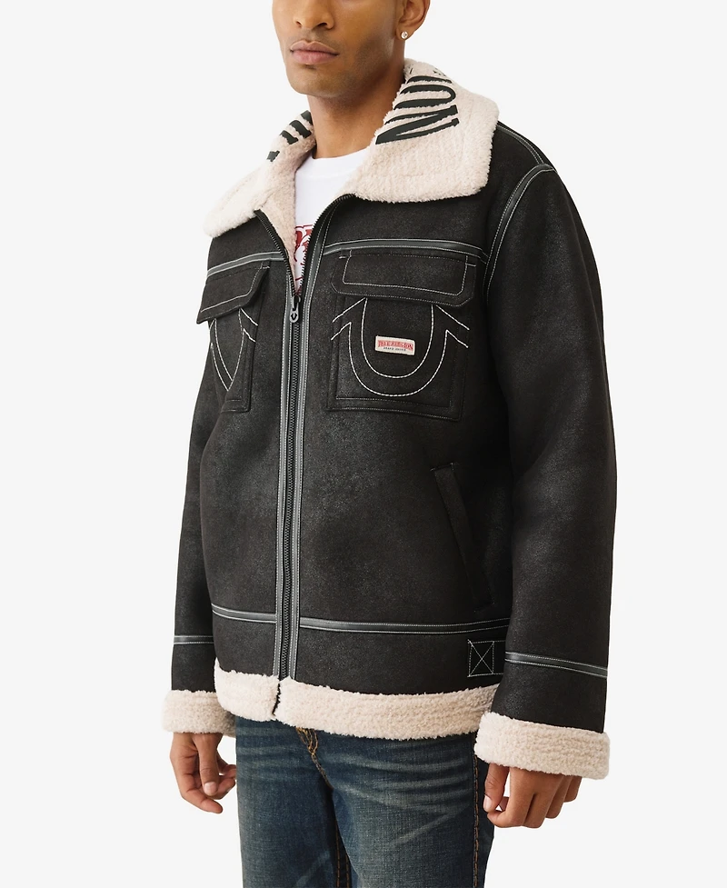 True Religion Men's Zip-Front Jacket