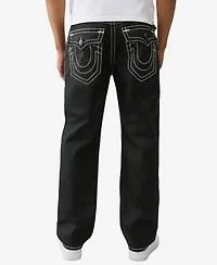True Religion Men's Bobby Super-t Coated Baggy Flap Jeans