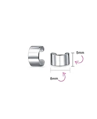 Bling Jewelry Set of 2 Statement Ear Cuff Cartilage Earrings For Non Pierced Ears Gold Plated