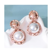 Women's The Roma-Perle Drop Earrings - Rose Gold