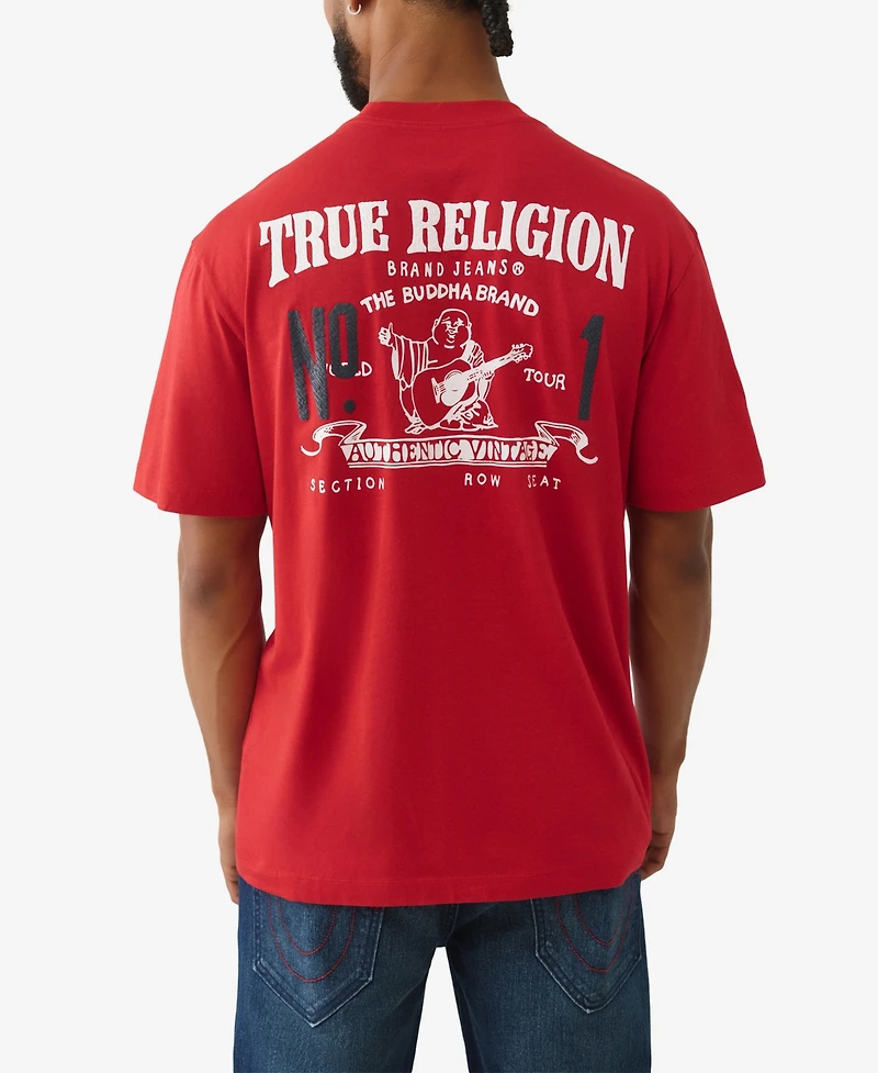 True Religion Men's Short-Sleeve Horseshoe Logo T-Shirt