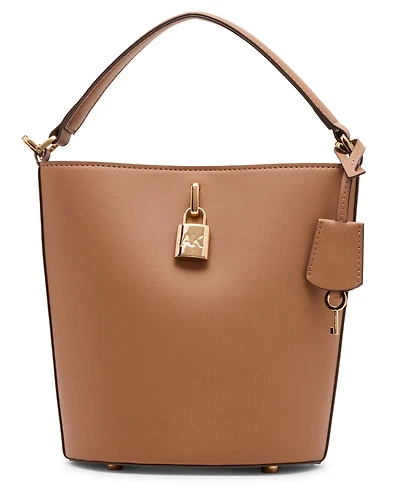 Anne Klein Small Lock Bucket with Convertible Strap