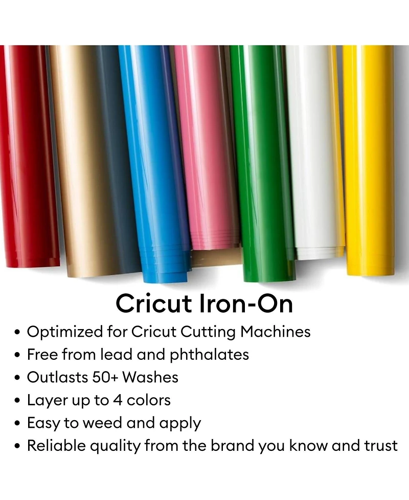 Cricut Explore 4 Cutting Machine with Vinyl and Iron-On Sheets Bundle