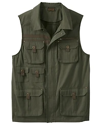 Boulder Creek by KingSize Men's Big & Tall 9 Pocket Twill Utility Vest