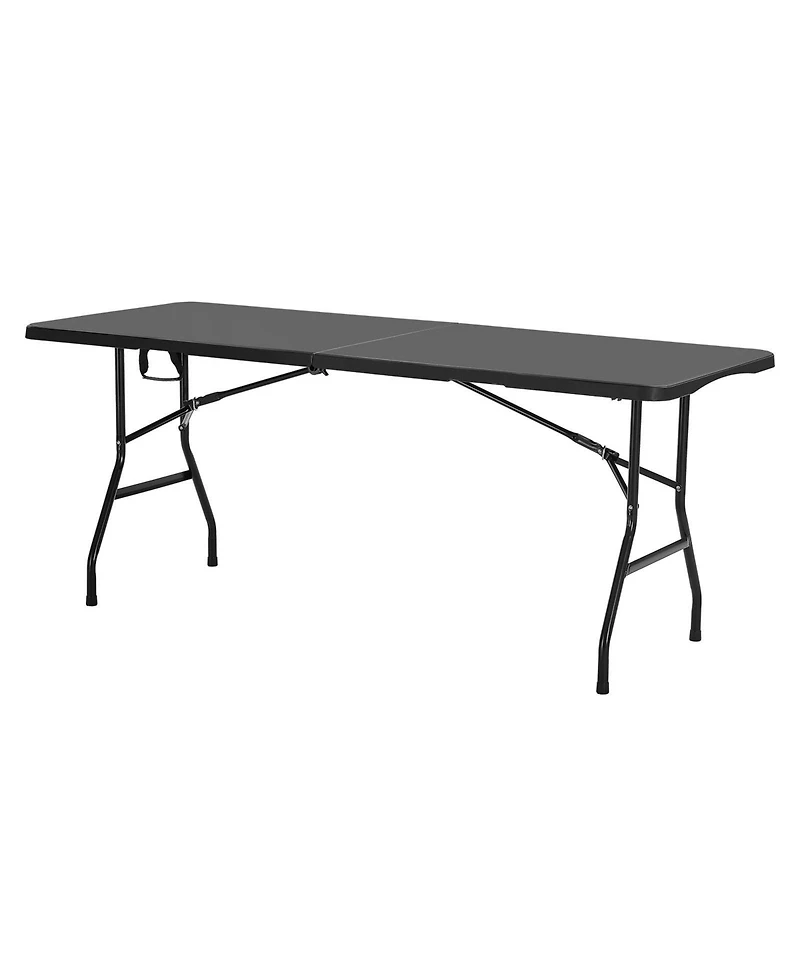 Slickblue Lightweight 6 Ft Portable Folding Table with Handle for Easy Transport