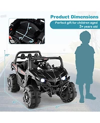 Sugift 12V Battery Powered Electric Vehicle with Remote Control and 3