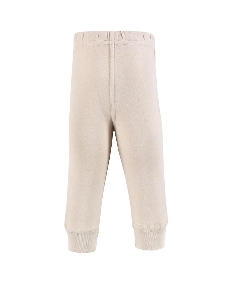 Hudson Baby Toddler Girls Cotton Pants and Leggings, Black Brown Tiny Floral