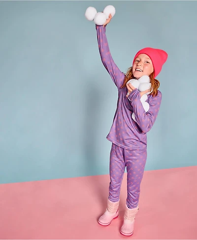 Lands' End Girls Thermal Base Layer Long Underwear Thermaskin Crew Neck Shirt