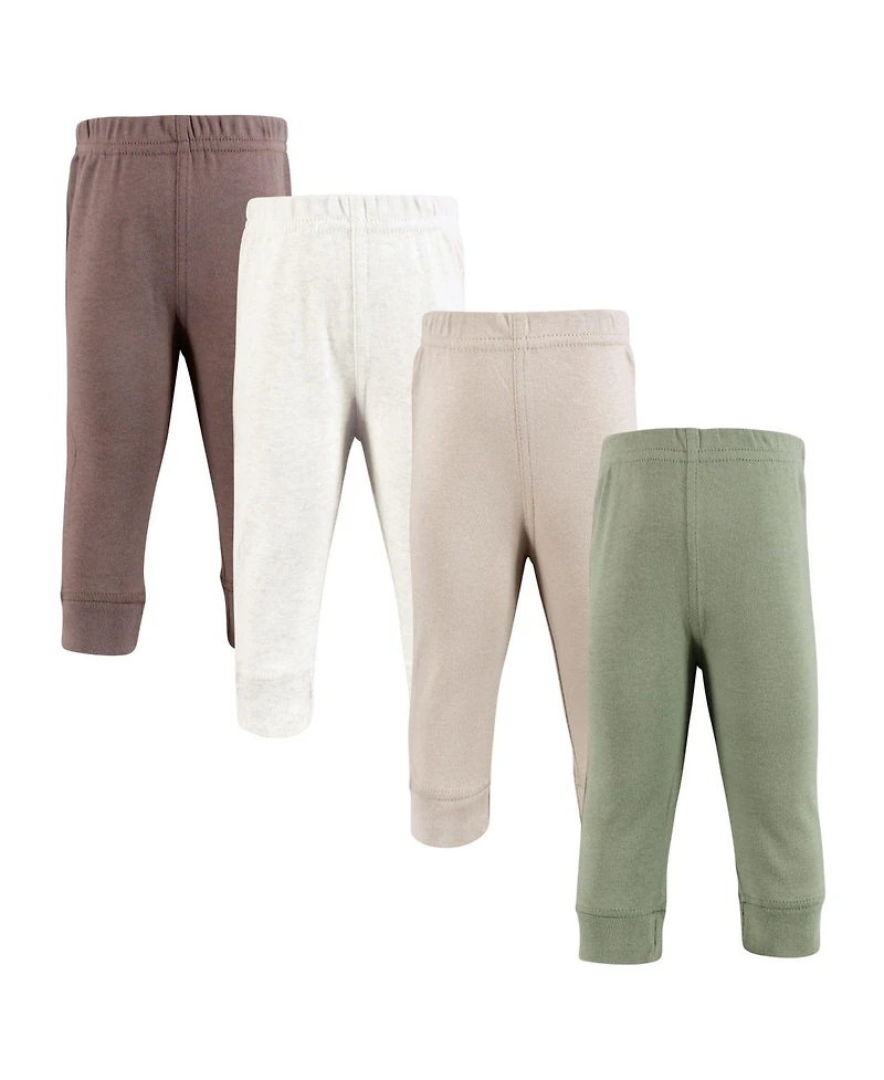 Hudson Baby Toddler Boys Cotton Pants and Leggings, Neutral Olive