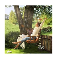 Slickblue Patio Swing with Canopy and Soft Cushions for Backyard