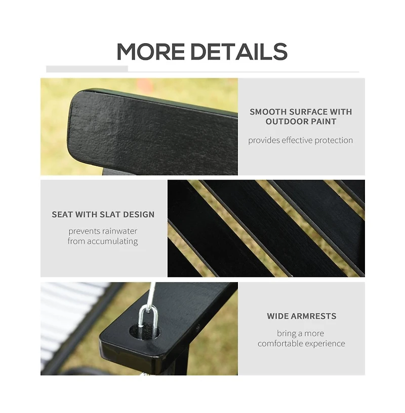 Slickblue 1 Pc Outdoor Patio Swing with Soft Cushions for Relaxation