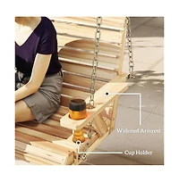 Slickblue All-Weather Patio Swing for Porch, Garden, or Deck