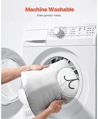 Slickblue Baby Play Gym Mat with 6 Sensory Toys, Tummy Time Activity Mat 39.1" x 33.7