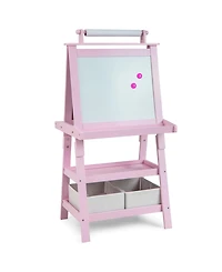 3-in-1 Double-Sided Storage Art Easel-Pink