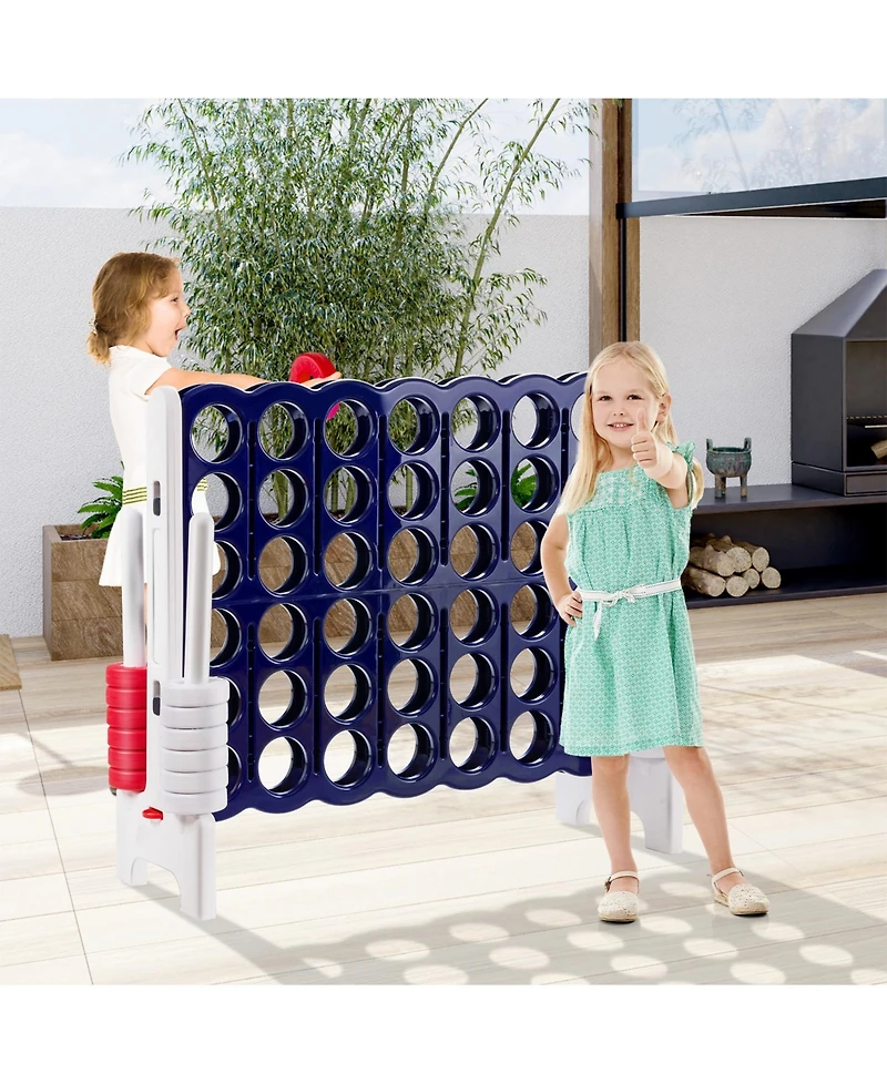 Sugift Jumbo 4 in a Row 4-to-Score Giant Game Set-White