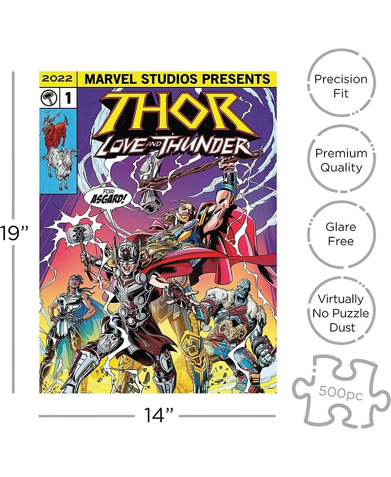 Nmr Distribution Marvel Thor Love and Thunder Comic 500 Piece Jigsaw Puzzle