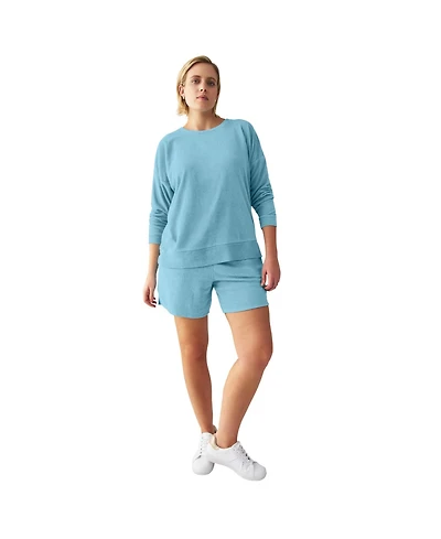 ellos Women's Size Terry Cloth Sweatshirt