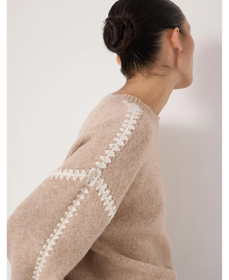Hush Women's Whitney Whipstitch Knitted Sweater