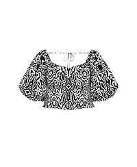 City Chic Women's Amari Puff Sleeve Fitted Top