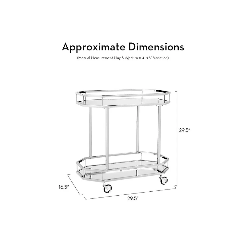 Z Gallerie Metropolitan Bar Cart