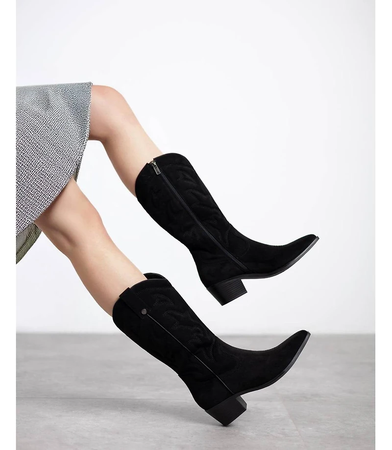 Xti Women's Suede Italian Western Boots