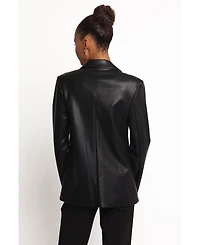 Petal and Pup Women's Jamie Faux Leather Blazer