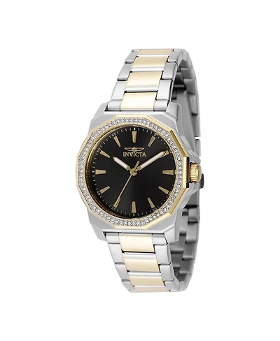 Invicta Women's Speedway Quartz 3 Hand Black Dial Watch