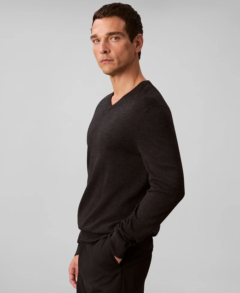 Calvin Klein Men's Merino Wool Blend V-Neck Sweater