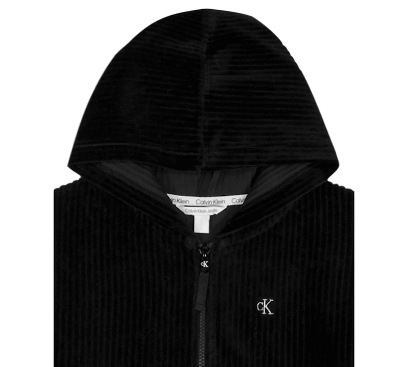 Calvin Klein Girls 7-16 Long-Sleeve Zip-Up Hoodie
