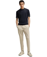 Boss by Hugo Men's Linen-Blend Knit Sweatshirt