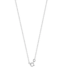 Macy's Cubic Zirconia Peanuts Heart Pendant Necklace in Sterling Silver