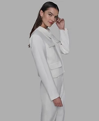 Karl Lagerfeld Paris Women's Collared Jacket