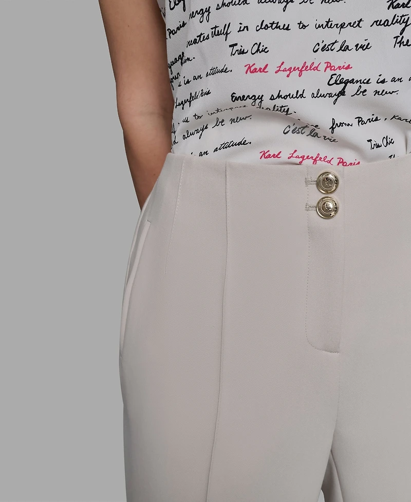 Karl Lagerfeld Paris Women's Straight-Leg Pants