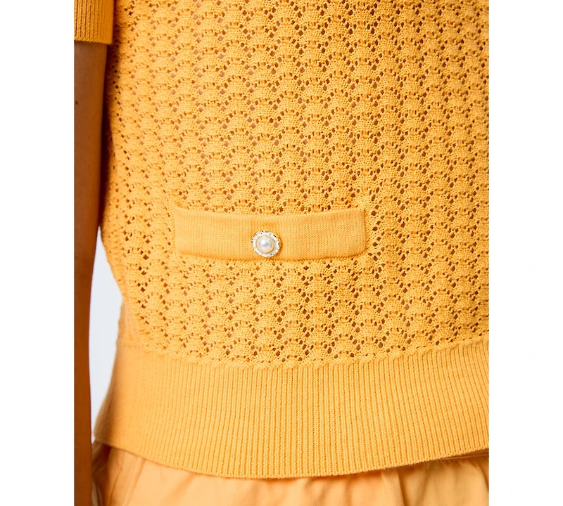 French Connection Women's Mozart Micro Scallop Top