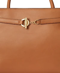 Lauren Ralph Leather Blaike Satchel Bag