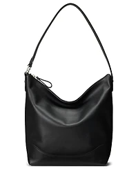 Lauren Ralph Smooth Leather Tasha Bucket Bag