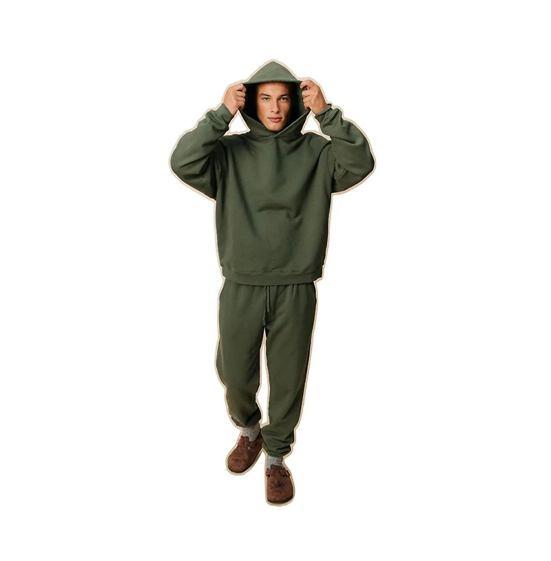 Ocio Men's Men s Organic Cotton Teddy Everywhere Jogger