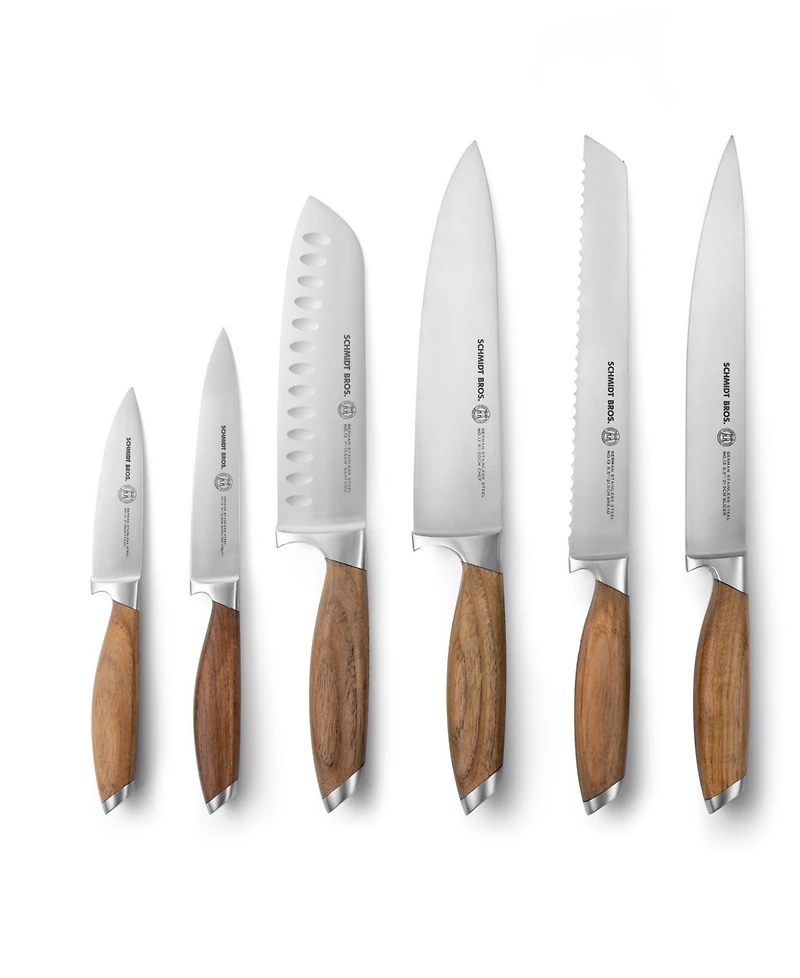 Schmidt Brothers Bonded Teak 7-Pc. Knife Block Set