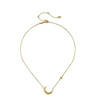 Satya Jewelry Ethereal Guide Moonstone Moon and Star Necklace