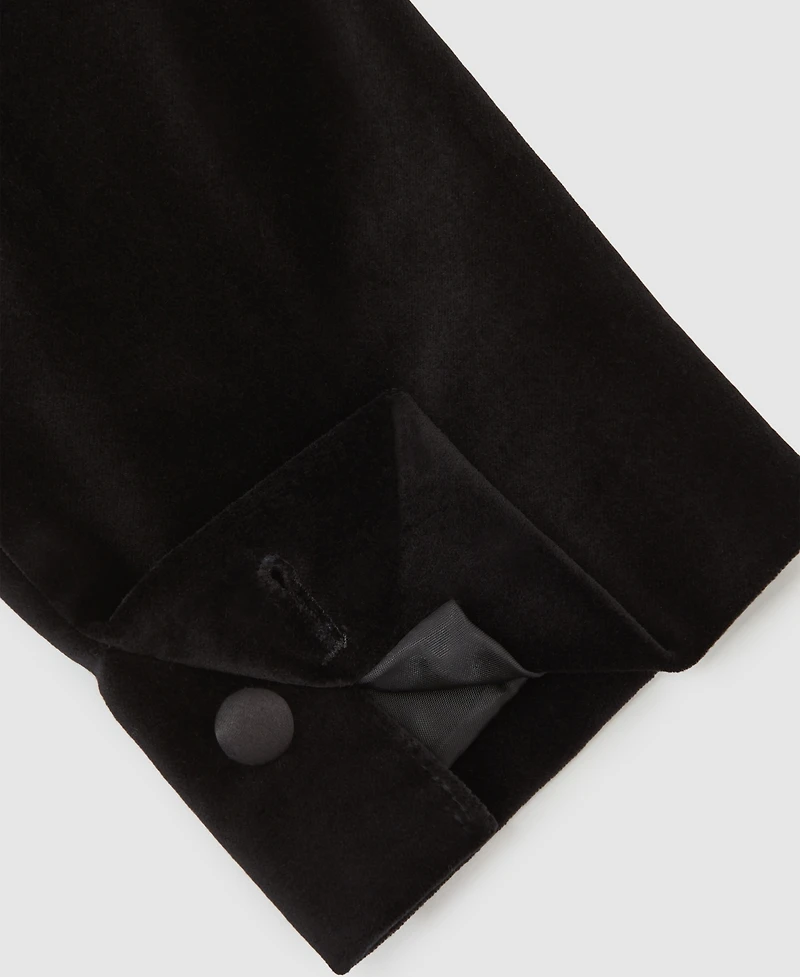 Reiss Men's Velvet Single-Breasted Tailored Fit Blazer