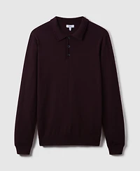 Reiss Men's Merino Wool Polo Shirt