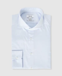 Reiss Men's Cotton-Twill Two-Fold Slim-Fit Shirt