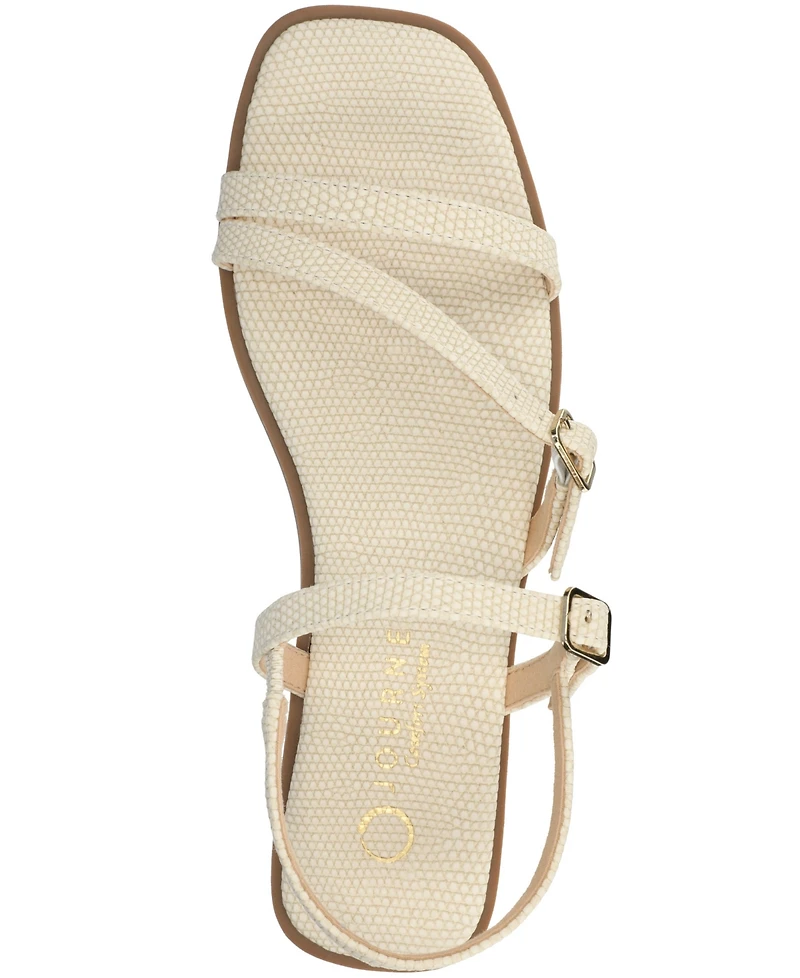 Journee Collection Women's Brianna Open Toe Ankle Strap Sandals