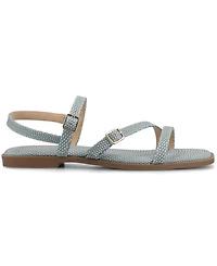 Journee Collection Women's Brianna Open Toe Ankle Strap Sandals