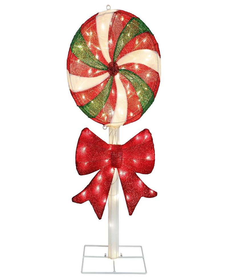Puleo International 3' Pre-Lit Lollipop Christmas Holiday Decor