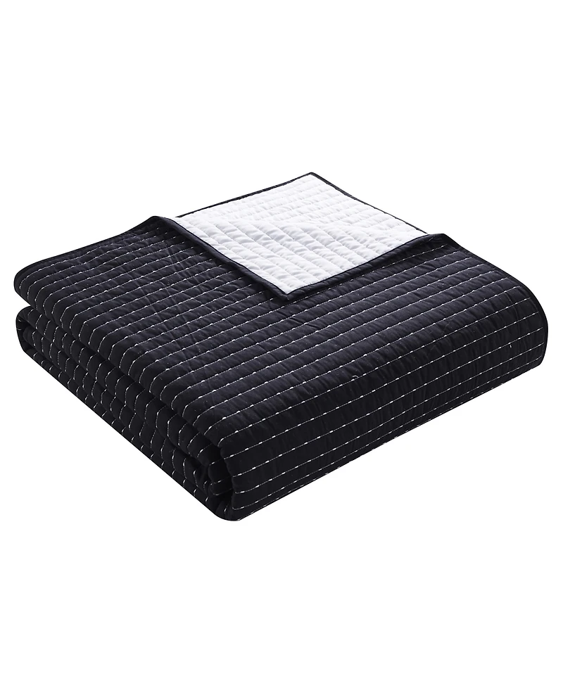 Vcny Home Embroidered Pick Stitch Microfiber 3-Pc. Quilt Set