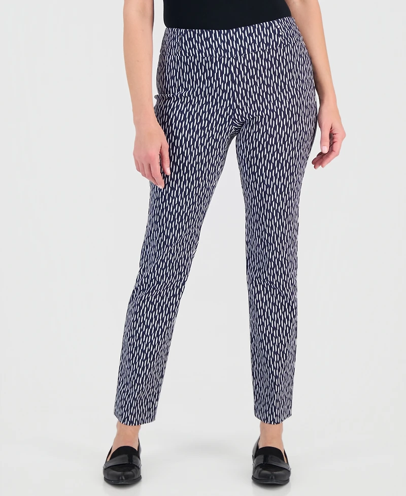 Jm Collection Women's Printed Pull-On Rivet Pants, Macy's Exclusive