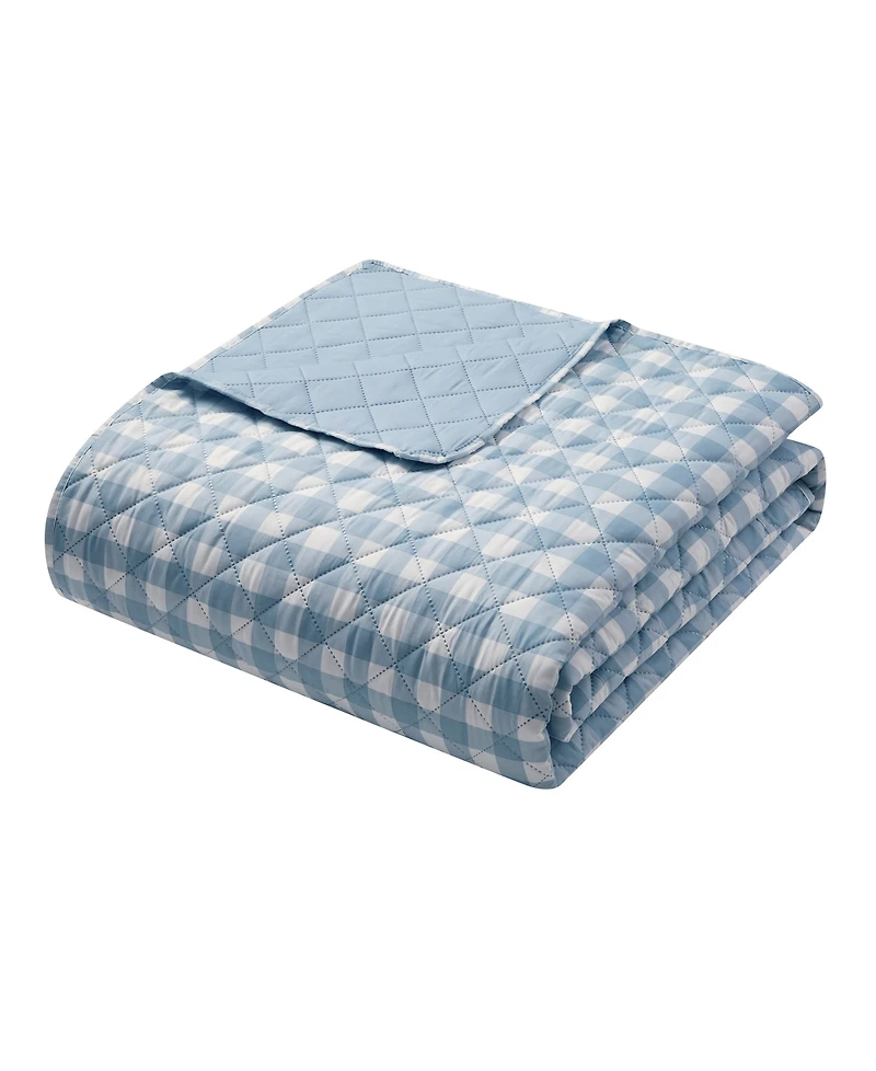 Vcny Home Gingham Microfiber 3-Pc. Quilt Set, Full/Queen