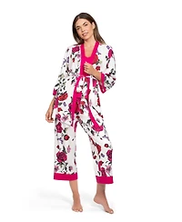 Linea Donatella Women's Sleepwear Velvet Trimmed Kiss 3-Pc. Set