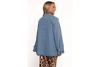 Petal and Pup Women's Novan Oversized Shacket - Denim